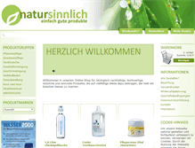 Tablet Screenshot of natursinnlich.net